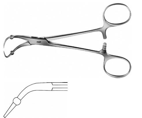 КОРНЦАНГ ДЛЯ БІЛИЗНИ РЕЙДЕР, ВИГНУТИЙ, 135 ММ